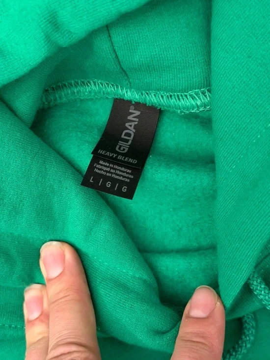 Gildan Teal-Green Pullover Hoodie with White & Dark Green Philadelphia Eagles - Picture 2 of 5